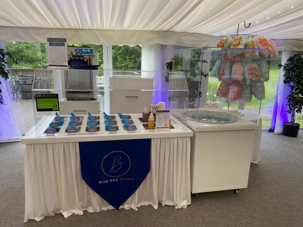 Blue Duo Events catering setup