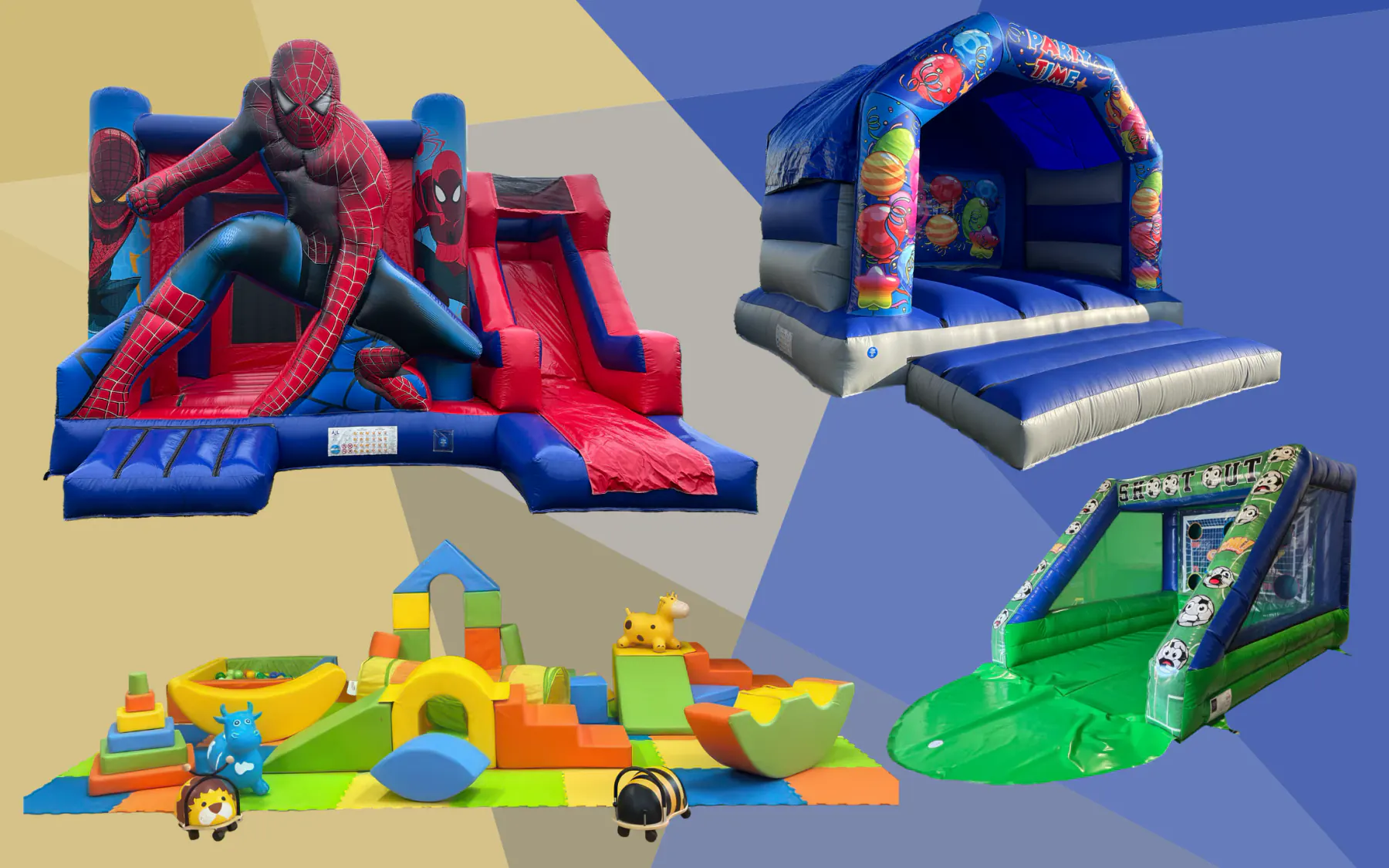 Blue Duo Events inflatables and soft play available for hire