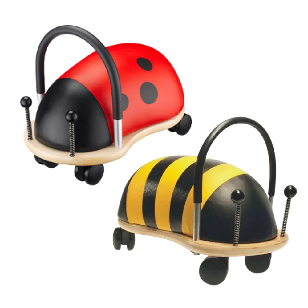 Ladybird and bee Wheelybugs included with the soft play set